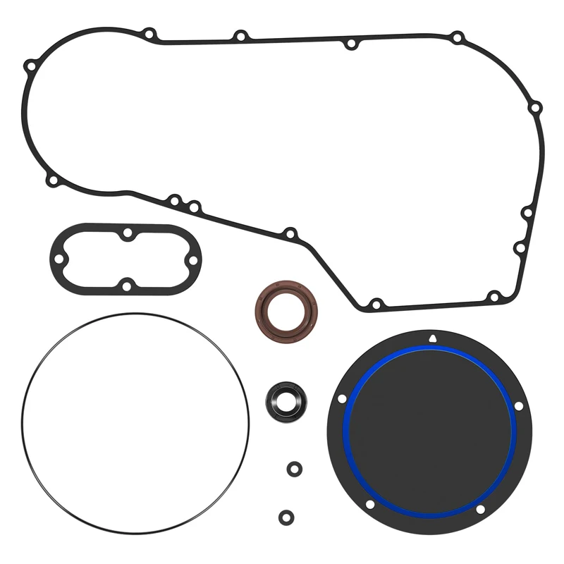 With Oil Seals & O-Rings Primary Cover Gasket Kit for Harley Davidson Dyna Softail 1994-2005, Replaces Part Number 60539-94