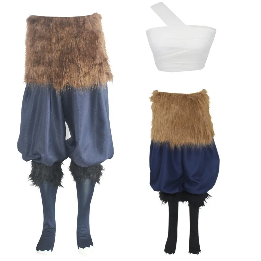 

NEW Halloween Costumes Anime Demon Slayer Hashibira Inosuke Cosplay Pig Mask Bandage Pants Kimetsu No Yaiba Suit