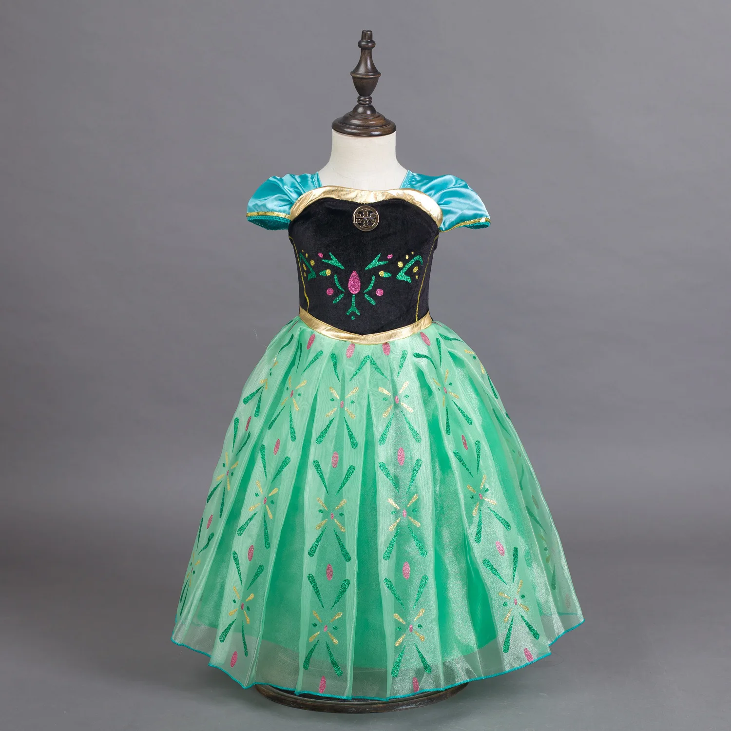   Costume da Halloween per bambini Princ Dr. Abito da principessa Ele. Abbigliamento da par per ragazze. Spettacolo teatrale etnico tradizionale