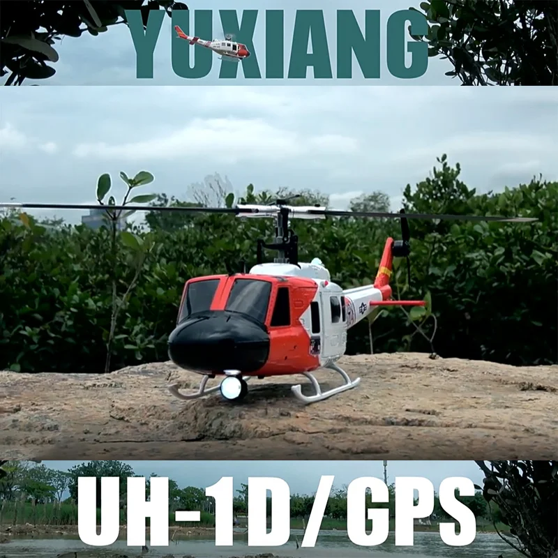 

YUXIANG F07S Вертолет с дистанционным управлением UH-1 Бесщеточный вертолет с камерой GPS Автоматическое возвращение + оптический поток Фиксированная высота
