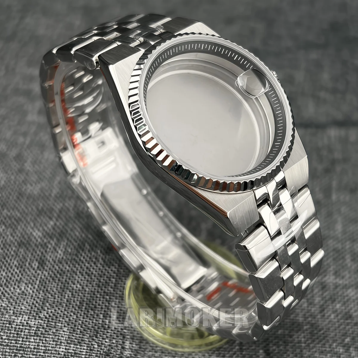36mm/40mm Stainless Steel Silver Case And Bracelet Groove Bezel Sapphire Glass Is Suitable For NH34A NH35A NH36 ETA2824 Movement