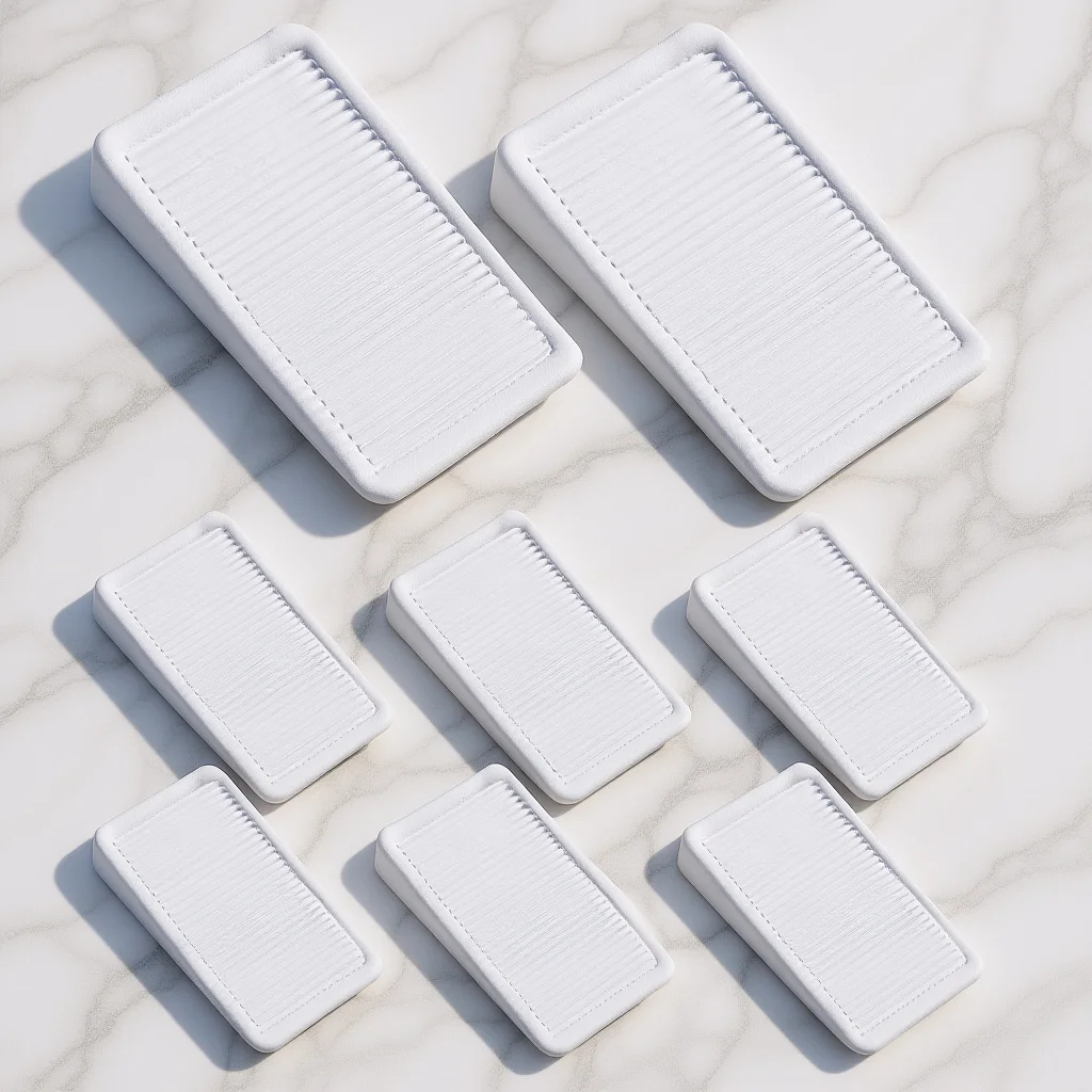 

8Pcs Safety Door Stopper Furniture Leveling Shims Perfect for Protecting Wood Floors and Ceramic Surfaces Furniture Levelers