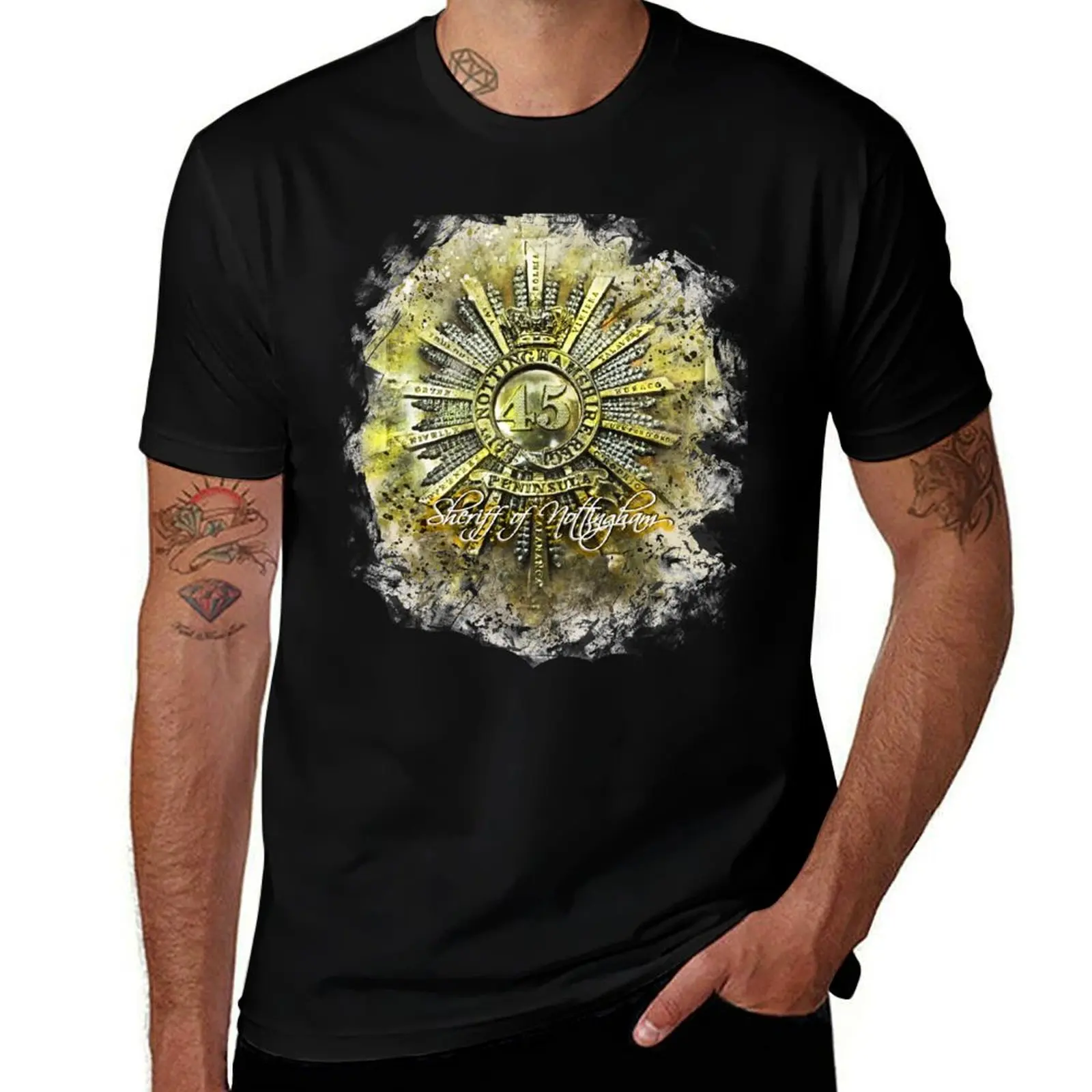 Sheriff of Nottingham T-Shirt Casual Streetwear Short Sleeve Tee T-Shirt