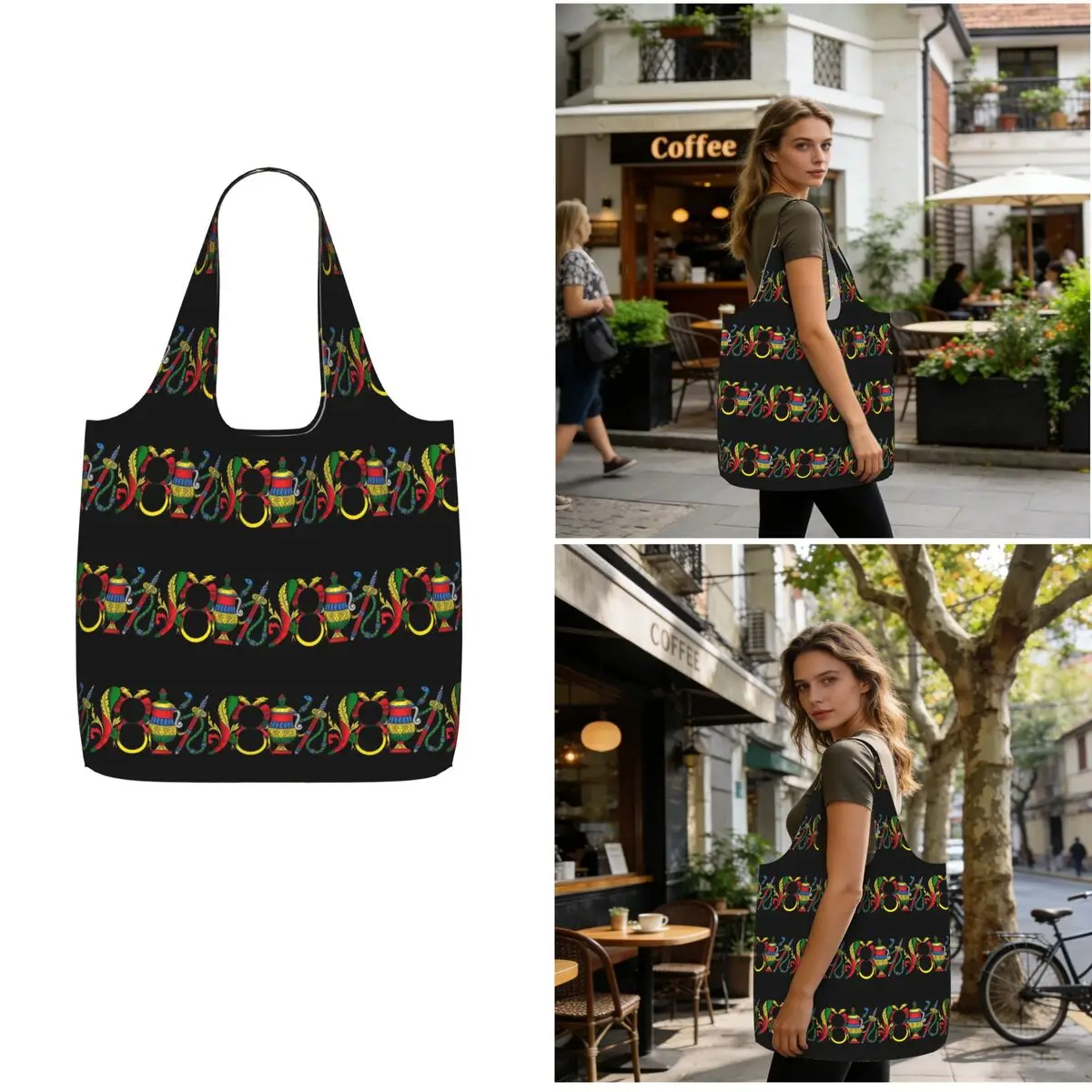 Italian Aces Briscola Scopa Card Shopping Tote Bag Canvas Large Capacity Shoulder Bags Shopper Grocery Handbag for Women
