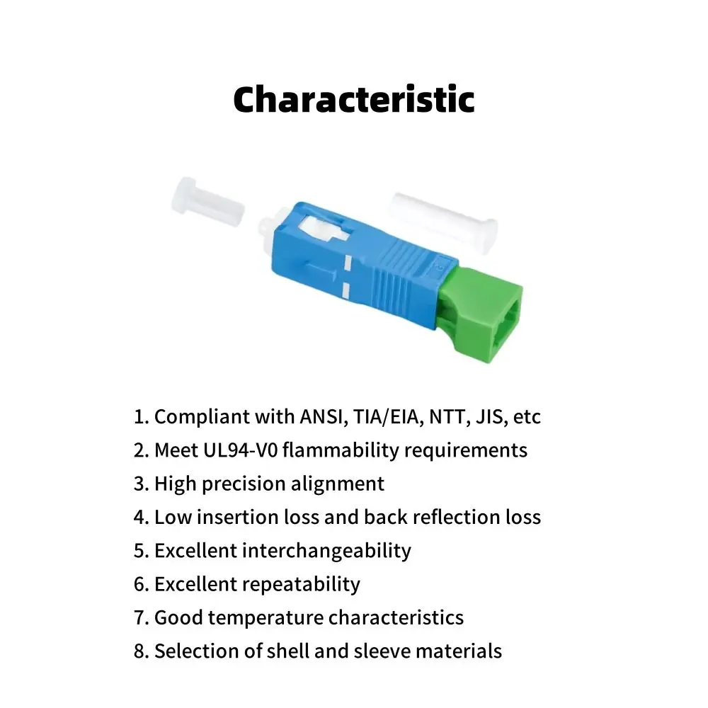 SUMMITEK 1/3/5PCS SC/UPC to LC/APC SC Male to LC Female HybridFiber Optic Adapter Fiber Connector Singlemode Optical Adapter