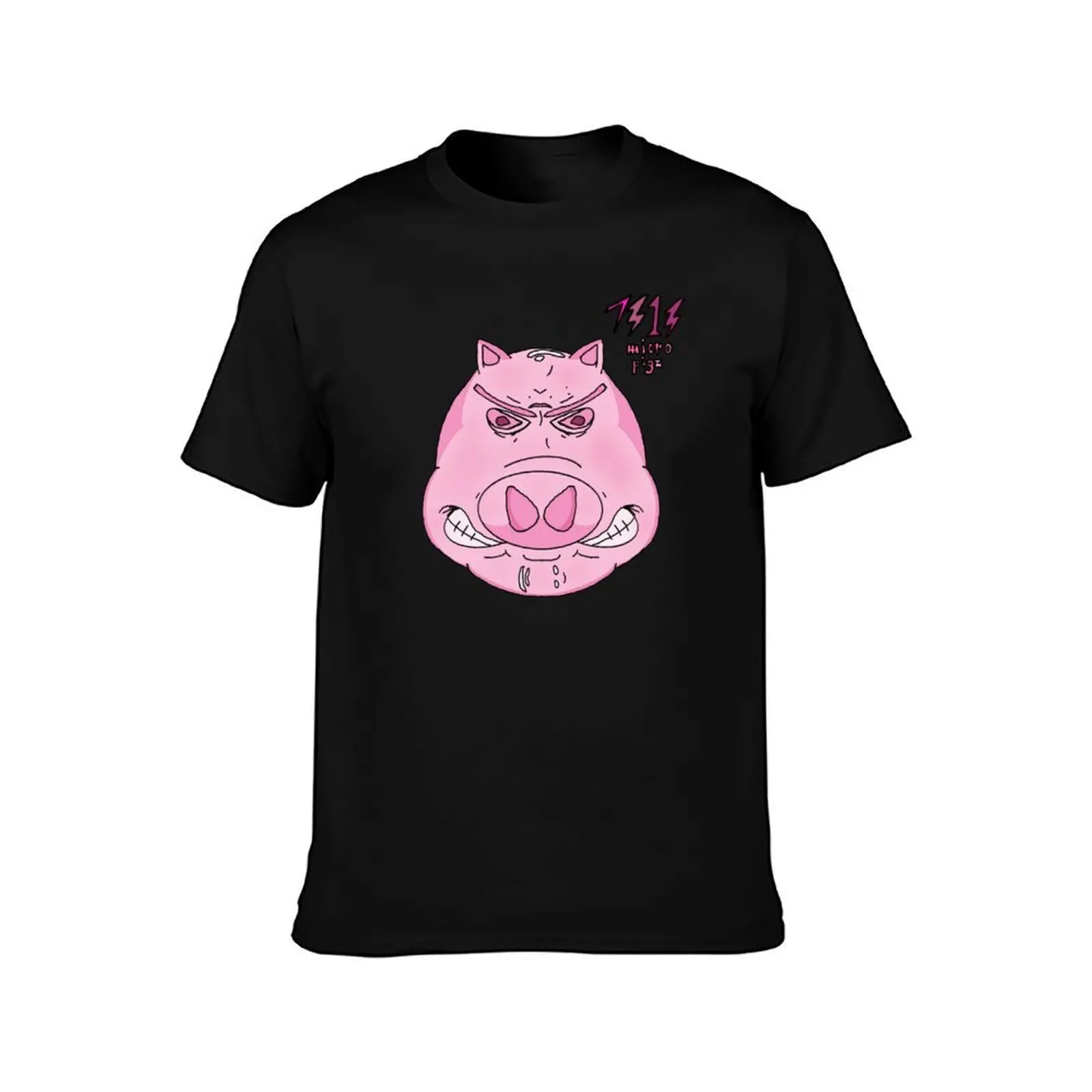 7313 Micro Pigz - Pig Newton T-Shirt Soft Cotton Print T-Shirt