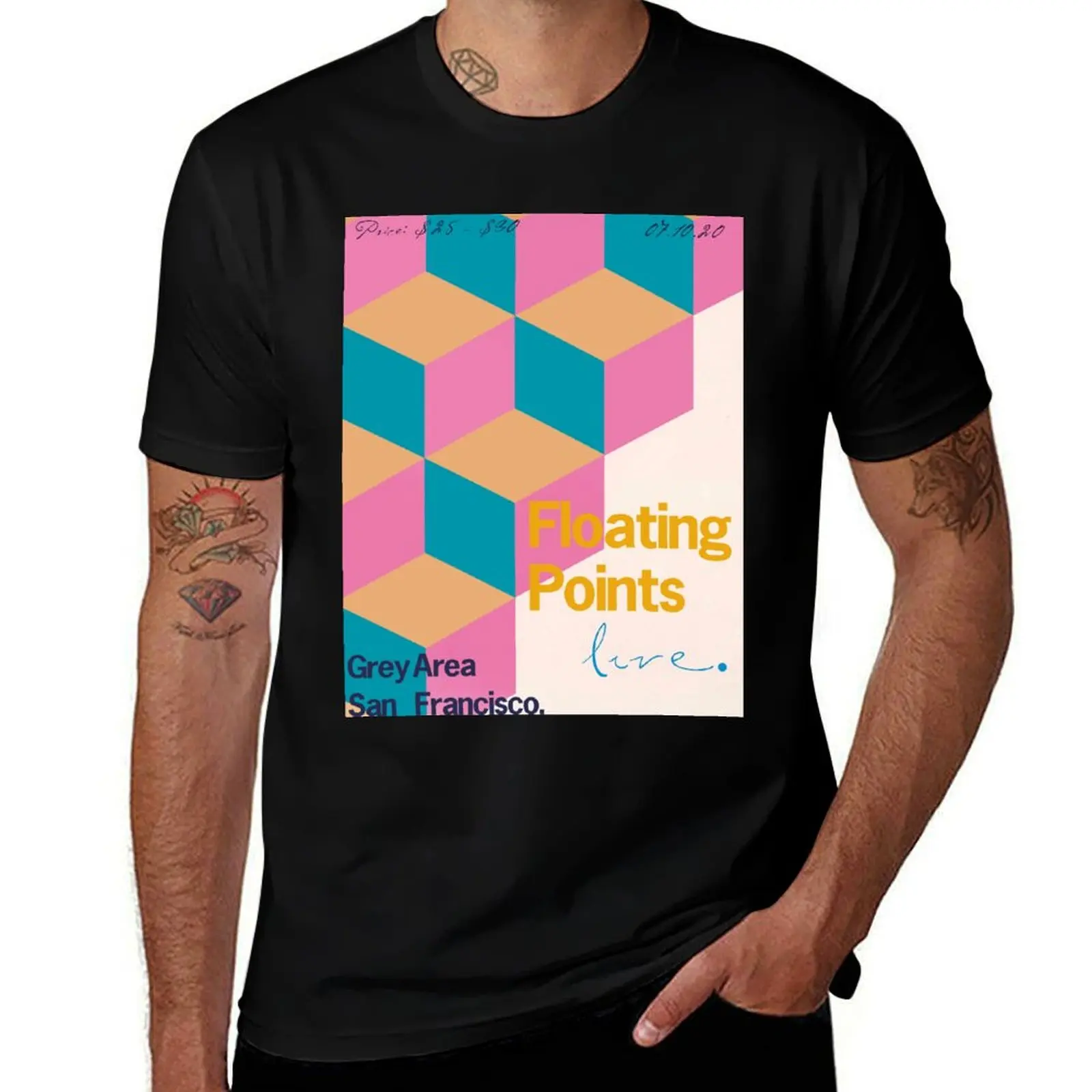 Floating Points Gray Area San Francisco gig T-Shirt Breathable Basic Cotton T-Shirt