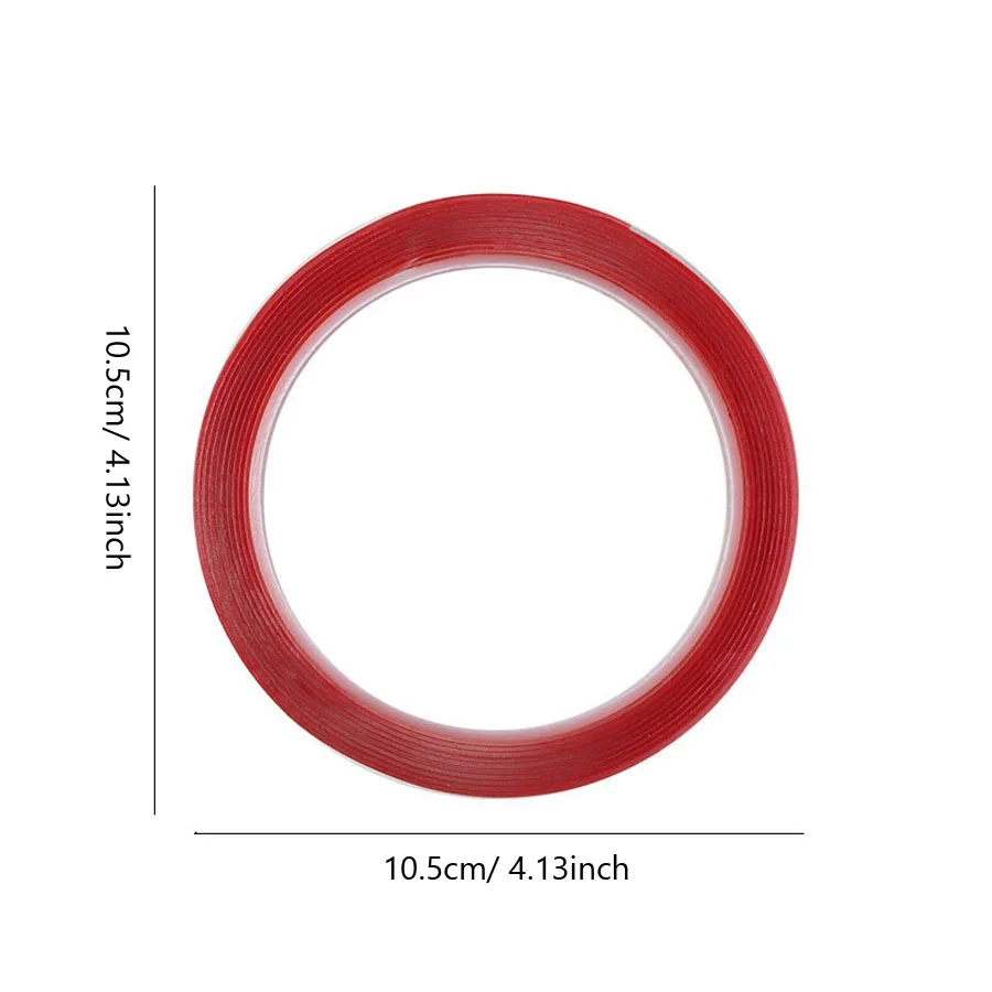 Fita dupla face para pontas de unhas, adesivos removíveis à prova d'água transparentes para arte em unhas, prensa nas unhas, exibição de unhas, escritório doméstico