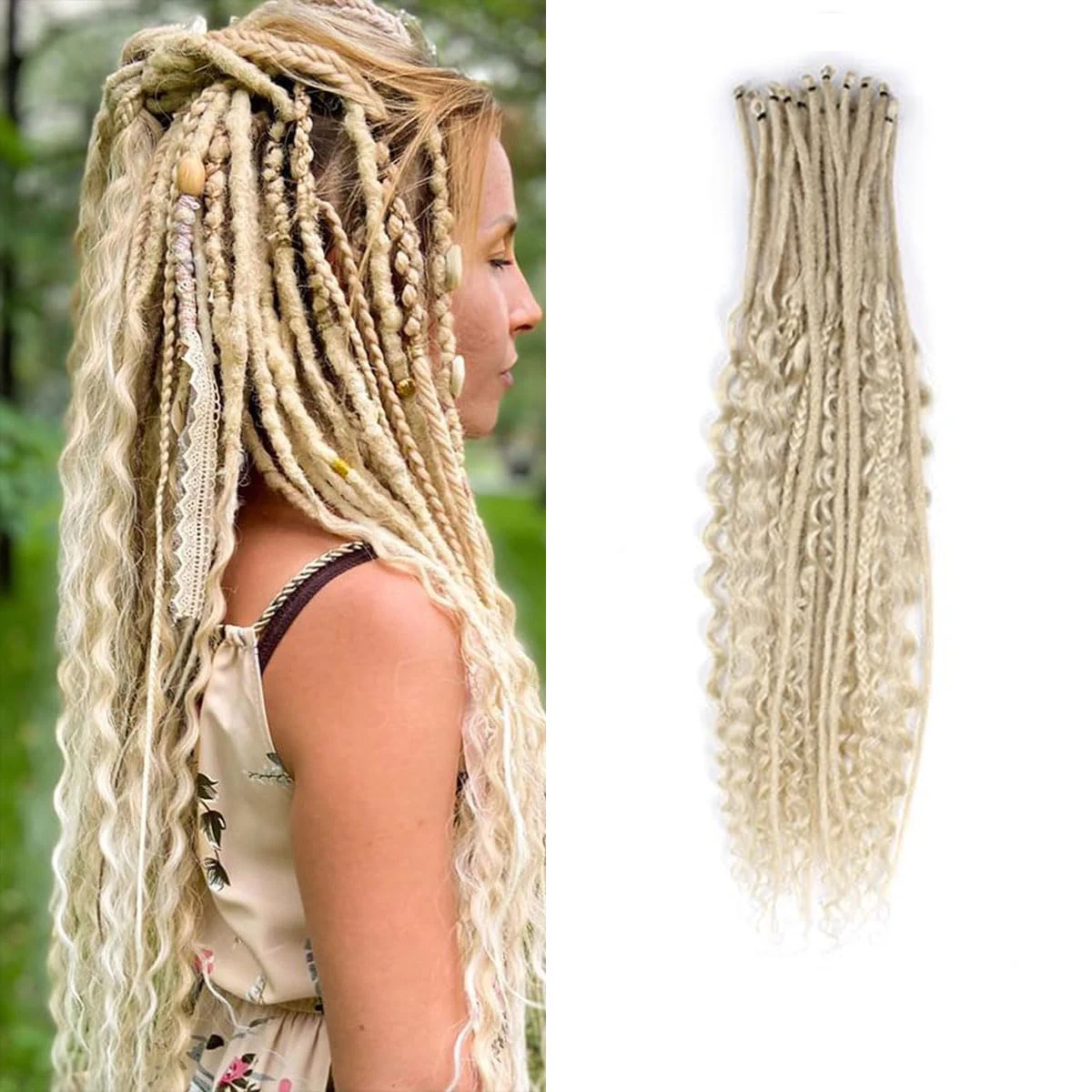 

Dansama 3 in1Boho Box Braids SE Dreadlocks | 3-in-1 Mixed Full Set | Handmade Reggae & Hip Hop Style Synthetic hair Extension