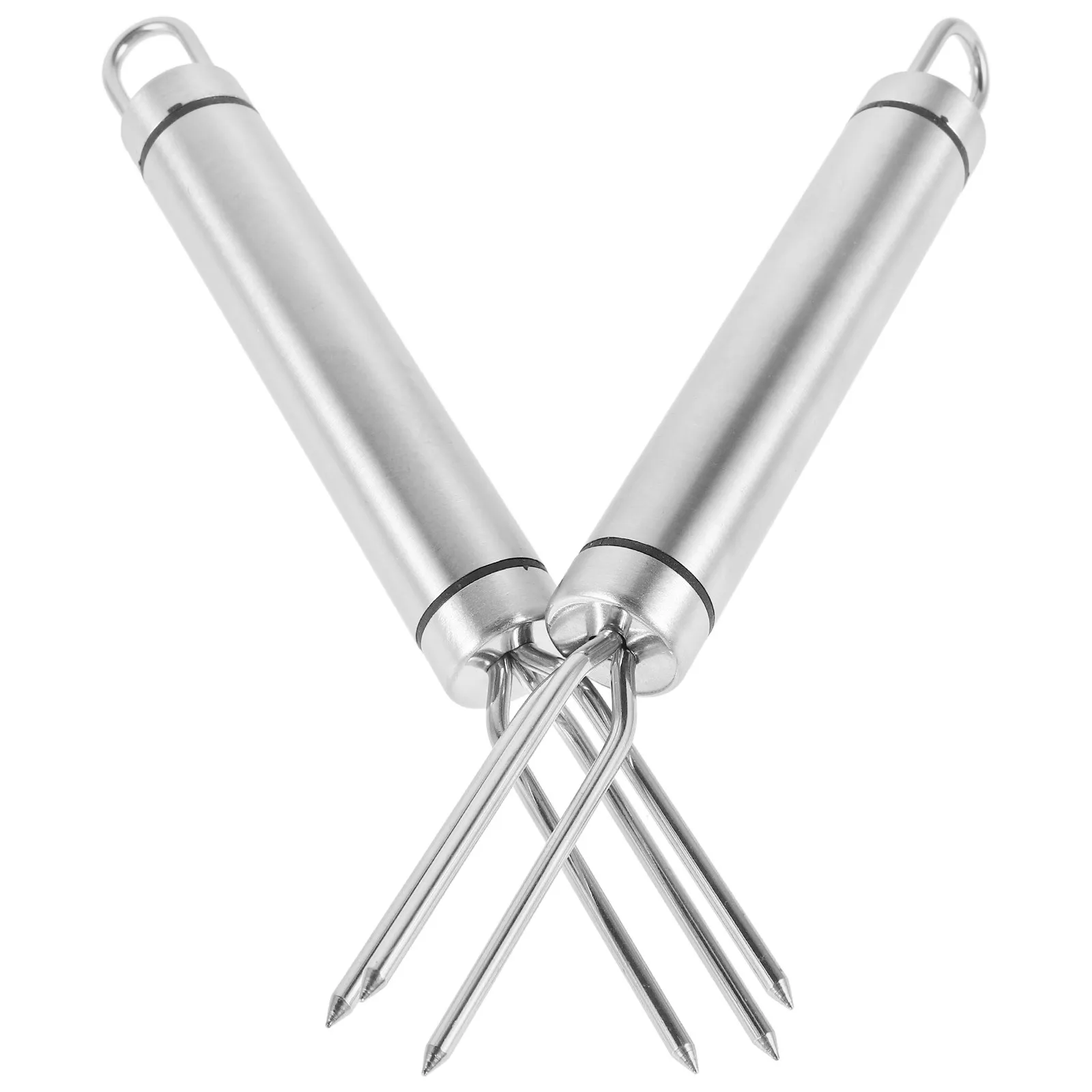 

2Pcs Premium Stainless Steel Corn Holders Strong Heat Resistant Corn Forks for Bbq Grilling Picnic Camping Reusable Barbecue