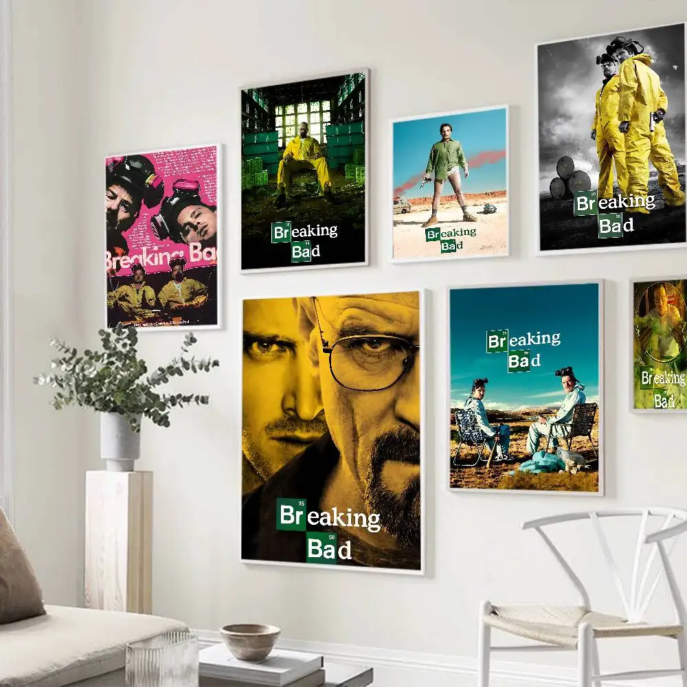 Breaking Bad Movie Classic Vintage Posters Decoracion Painting Wall Art White Kraft Paper Kawaii Room Decor