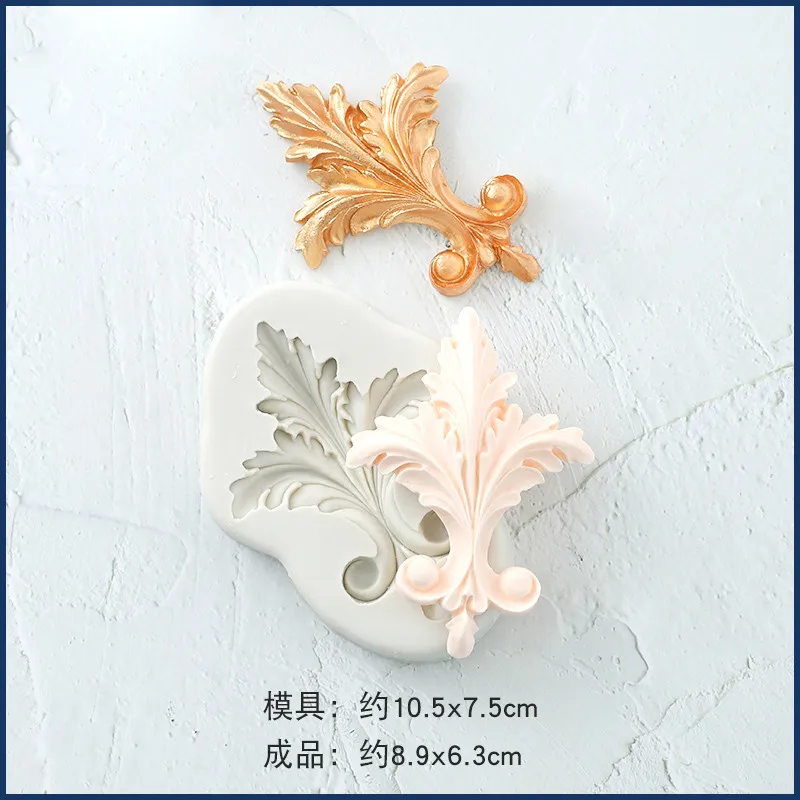 3d Craft Baroque Relief Silicone Mold For Baking Cake Border Fondant Mold DIY Cake Decorating Tools Chocolate Gumpaste Moulds