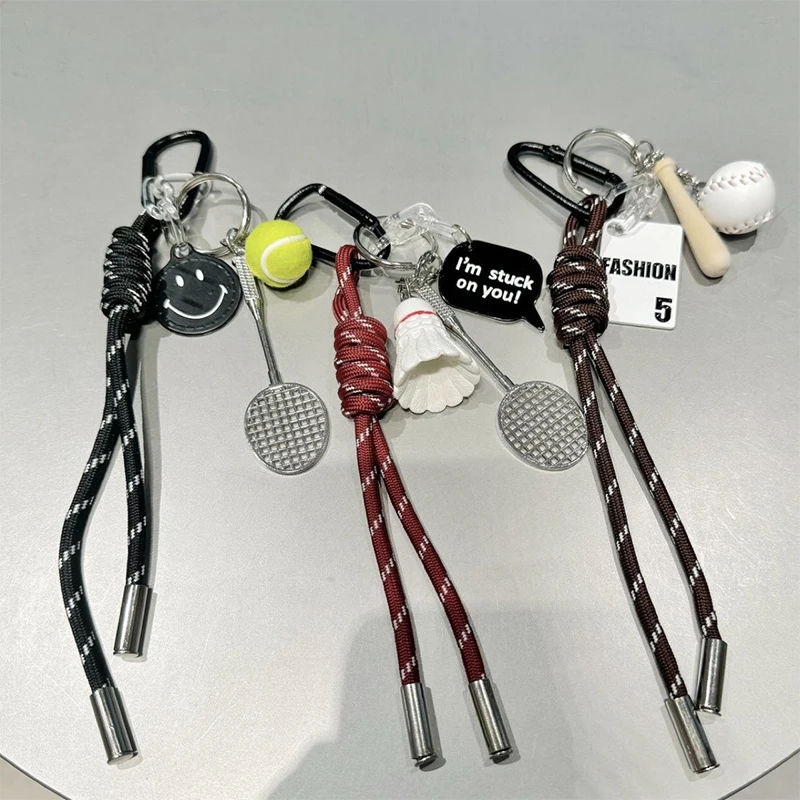 Woven Rope Bag Chain Pendant Decoration DIY High-end Adjustable Small Accessories Delicate Fashion Bow Keychain Pendant