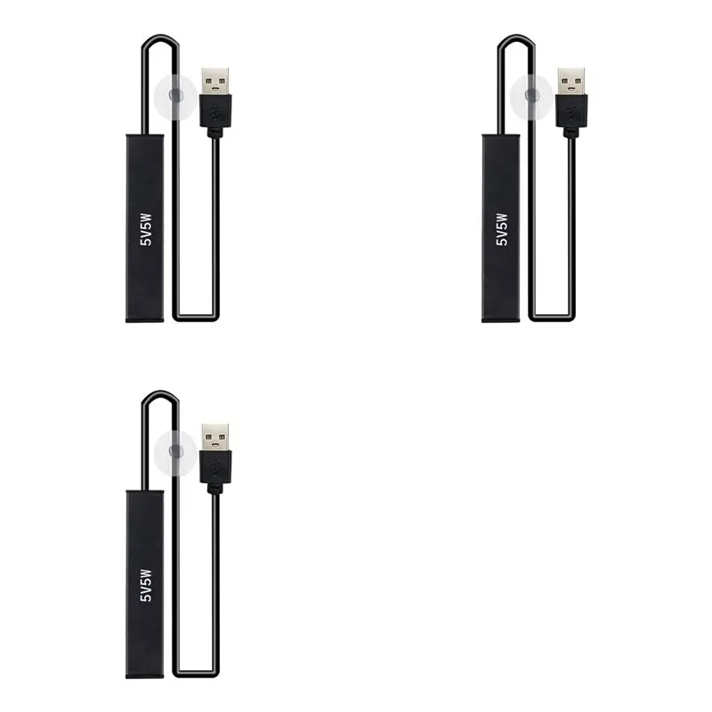 

【ЭЛЕКТРОННЫЕ АКСЕССУАРЫ】3X 5W Мини-нагреватель для аквариума с USB-зарядкой для небольших аквариумов