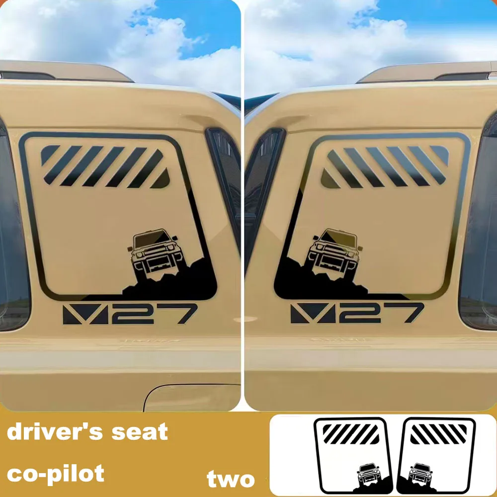 Car Side D-Pillar  Stripes Sticker Personalized Exterior Trim For ICAR V27 2026 2027