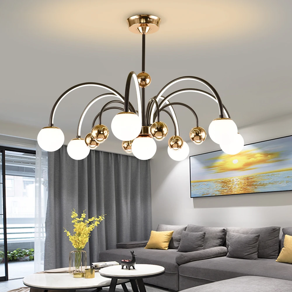 

Современные люстры спальня, столовая, гостиная, люстры, освещение, светодиодные светильники потолочные люстры, трехцветные светильники 3000K-6000k