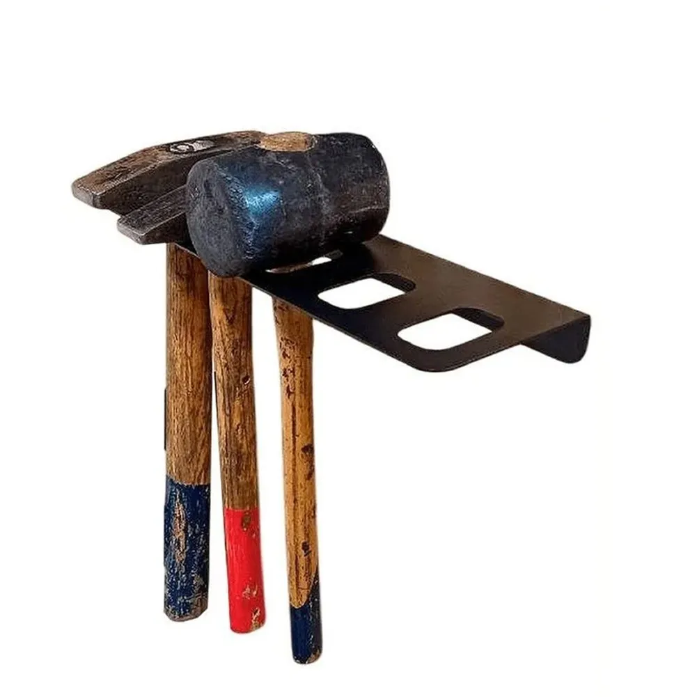 

Screwdriver Storage Box Metal Hammer Fixing Bracket Scissors Wall Mounted Tool Rack Tool Organizer For Studio Household