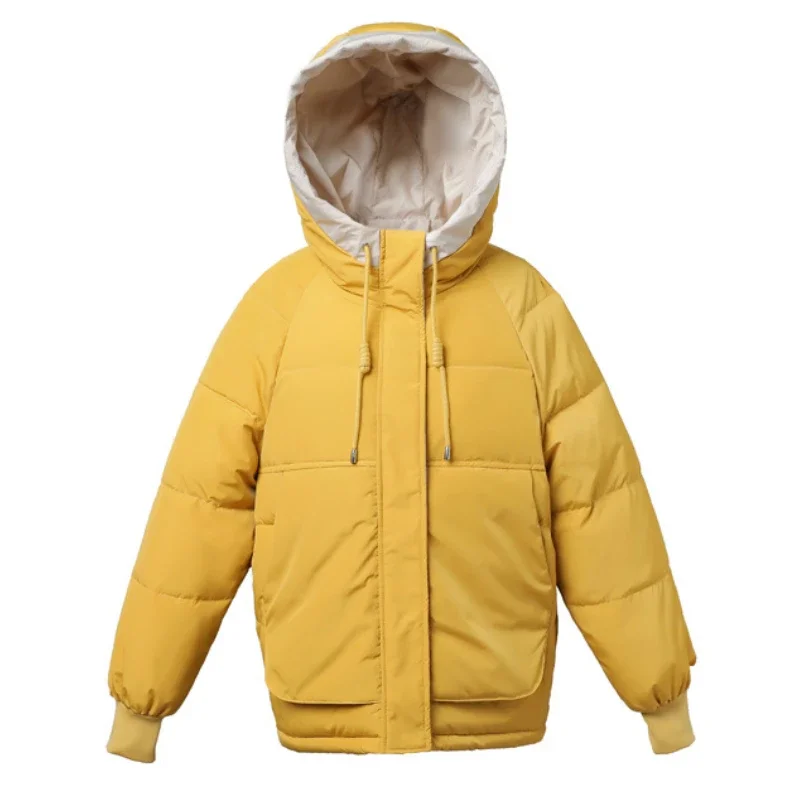 2024 Nuovo Parka Con Cappuccio Delle Donne di Inverno di Spessore Caldo Imbottiture Parka di Cotone Casual Allentato Cerniera Jackest Delle Signore Antivento Cappotto Caldo