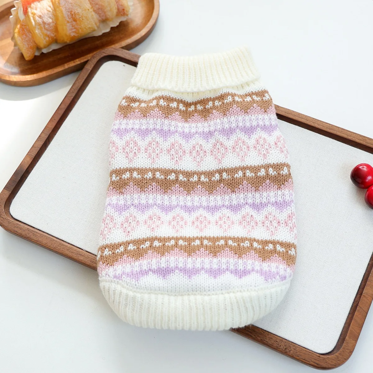 Gestrickte Winterkleidung für Hunde, Halloween, Weihnachten, Haustier, Yorkie, Toy, Pudel, Pullover, Mantel und Jacke, für Katzen, weiblich, männlich – Detail 13