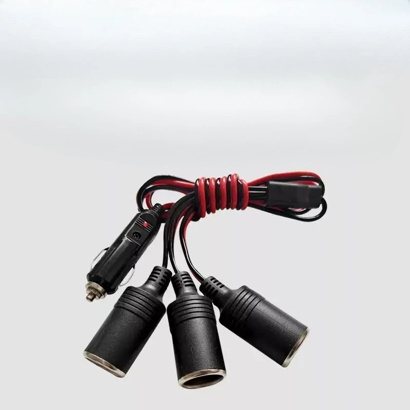 DIY 1 to 0/1/2/3/4 Cigarette Lighter Splitter Cable 12AWG Heavy Duty Power Charger Port Universal Car Automotive Extension Wire