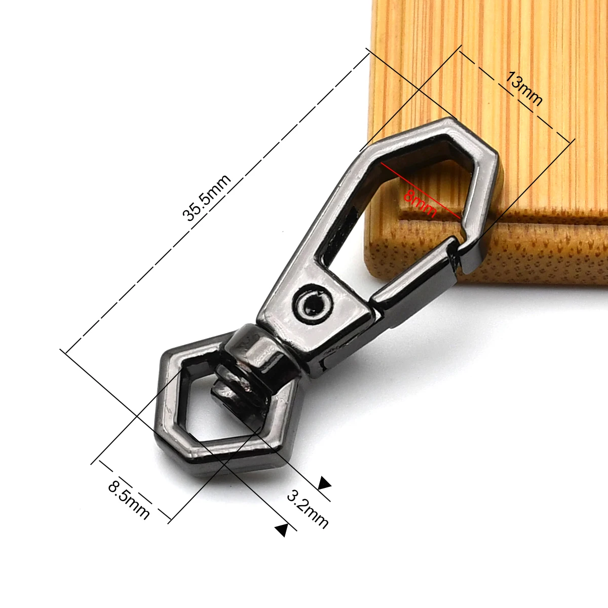 Metal Snap Hook Carabiner Spring Lobster Clasps Trigger Clips for Leather Craft Bag Chain Strap Parts Keychain Accessories