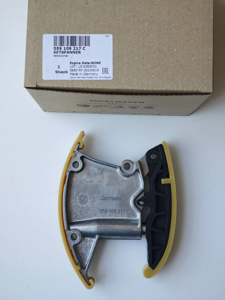 

Оригинальный левый натяжитель цепи OEM 059109217C для AUDI A4 A6 B7 VW Touareg 2.7 3.0 TDI 059109217C