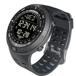 Compass watch multifunctional men military watch multifunctional digital sports wristwatch fixed point return pedometer calories