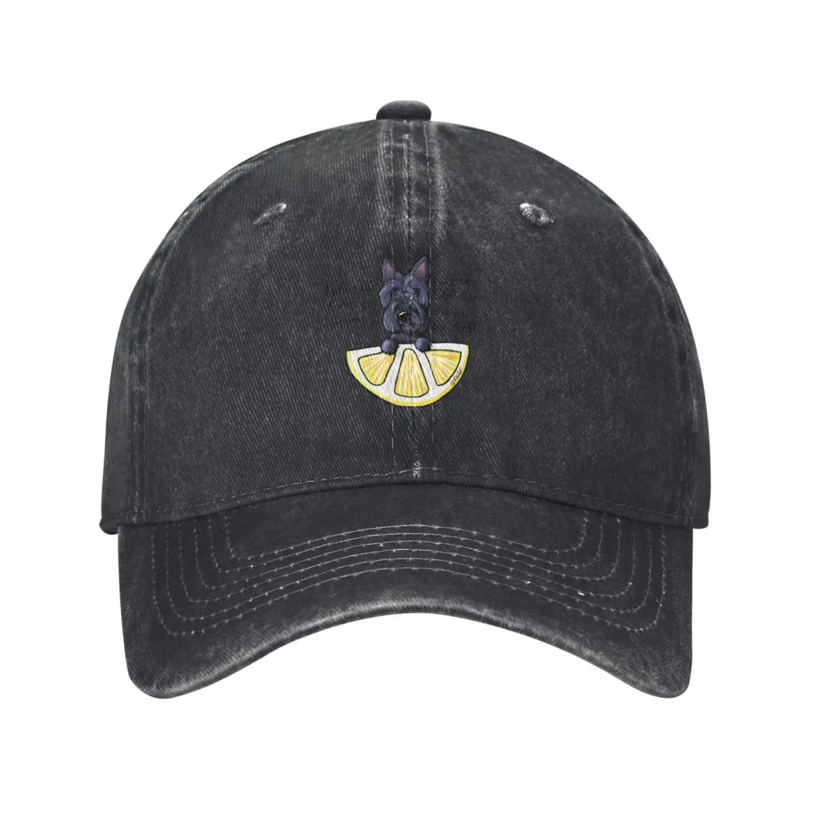 

KiniArt Life Lemons Scottie Baseball Cap Visor Golf Hat Icon Elegant Women's Hats Men's