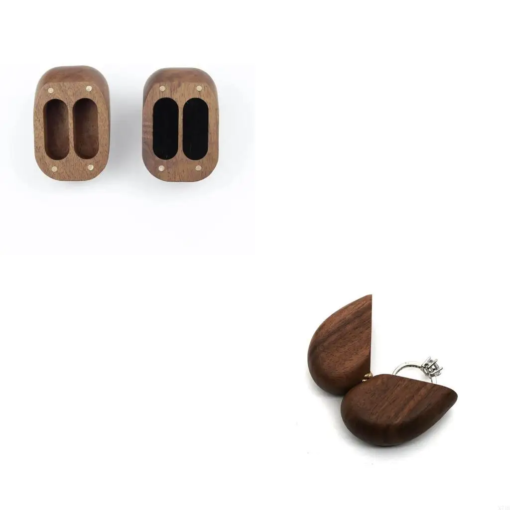 

Мини-обручальные кольца в форме сердца, подарочная коробка, ювелирные изделия в деревенском стиле, защитные кольца, подушки,