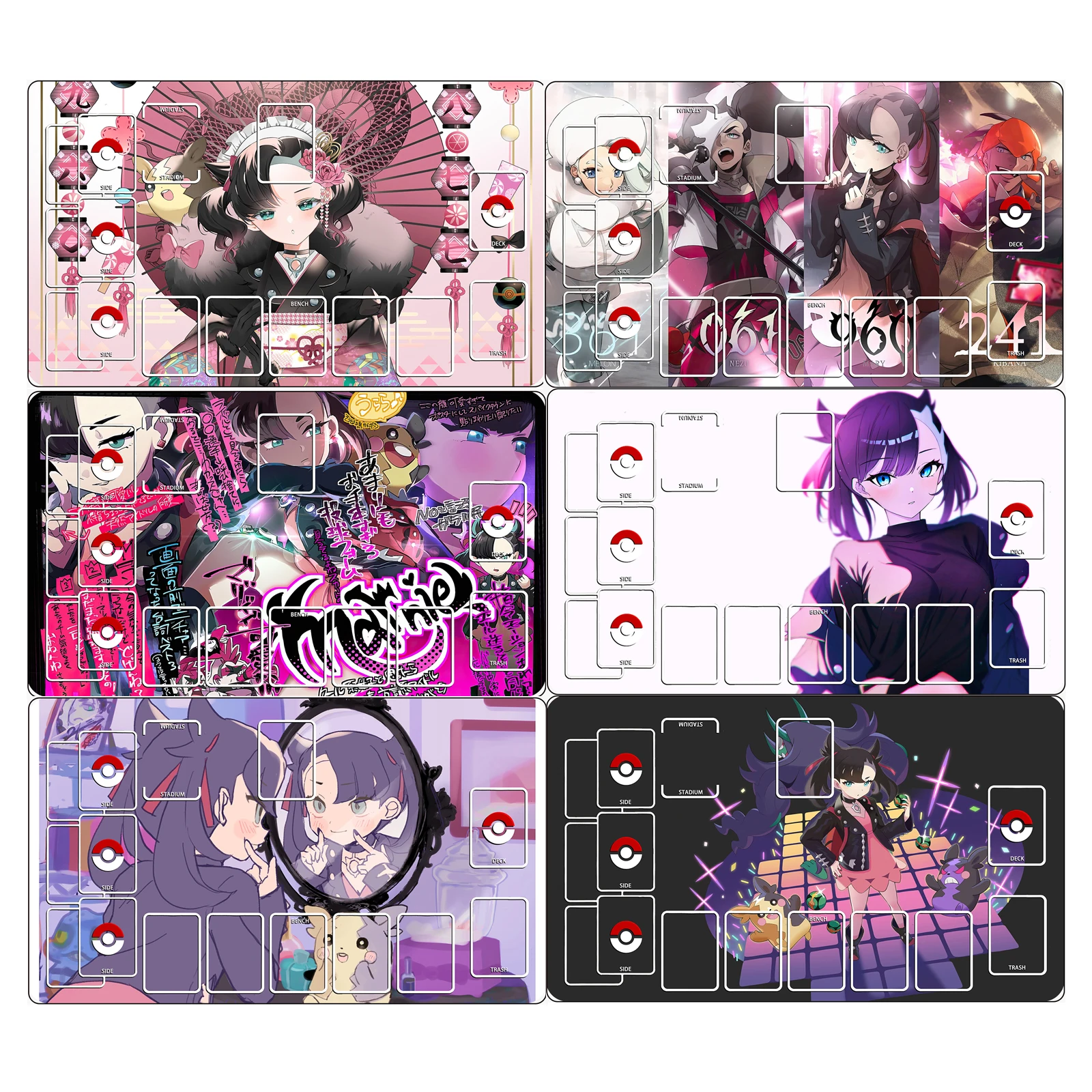 

Игровой коврик для карточных боев PTCG Marnie 600x350x2 мм, для самостоятельной сборки, для одиночной игры, дуэльный, подарок, игрушка