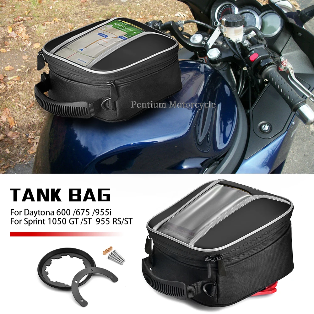 

Fuel Tank Bag For Daytona 600 675 /R 955i/T595 Sprint 1050 GT 1050 ST 955 RS/ST Motorcycle Bags Luggage Multi-Function