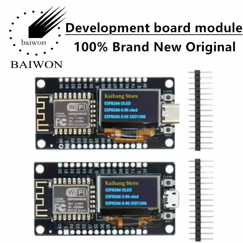 NODEMCU WIFI and ESP8266 NODEMCU 0.96-inch OLED