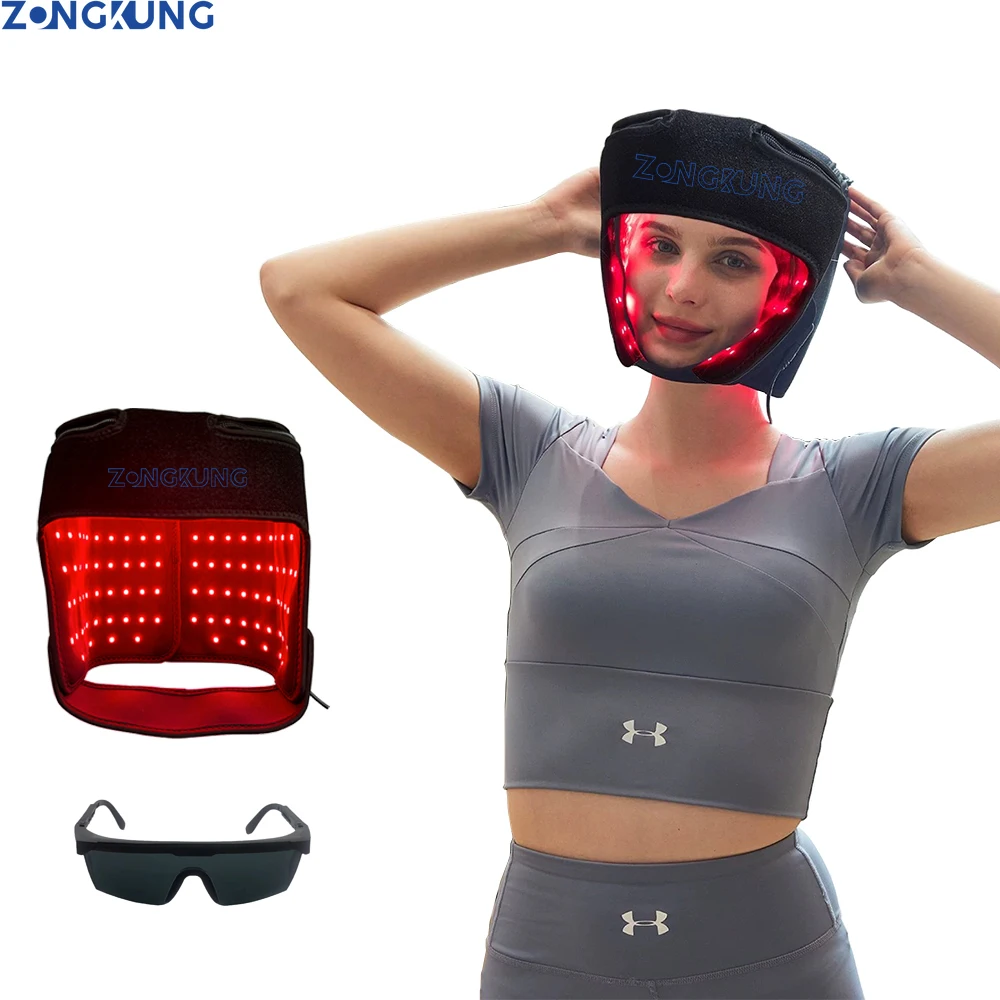 

180pcs Led Red Light Hair Regrowth Cap 850nm&660nm Near-infrared Light Reduces Oiliness Strengthen Hair Roots Anti-Hair Loss Hat