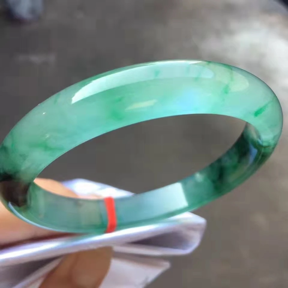 

Burma Jade Bangle Women Healing Gemstone Fine Jewelry Myanmar Grade A Jadeite Ice Floating Certified Jade Bangles Bracelets Gift