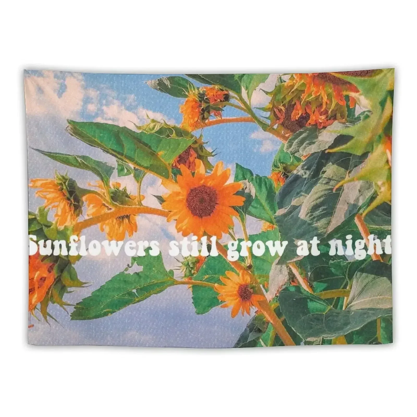 

Sunflowers still grow at night Tapestry Wall Decorations Aesthetic Room Decoration Room Decor Cute Room Things Tapestry
