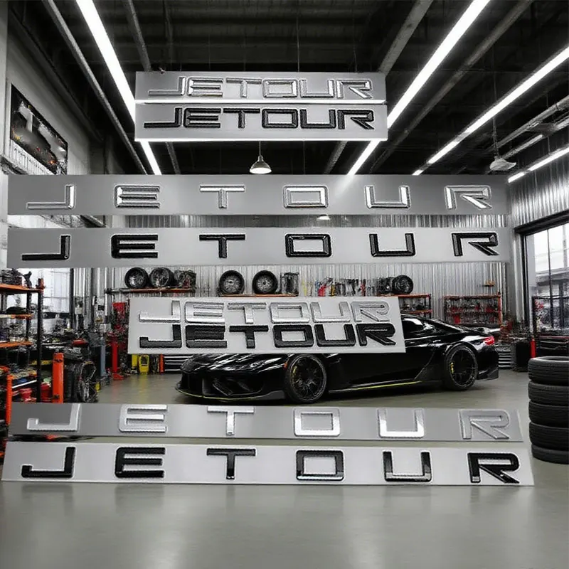 JETOUR Mark Badge Car Emblem Stickers for JETOUR X70 X90 X70S Refit Big Small Label Hood Cover Head Logo Rear Trunk Decorative