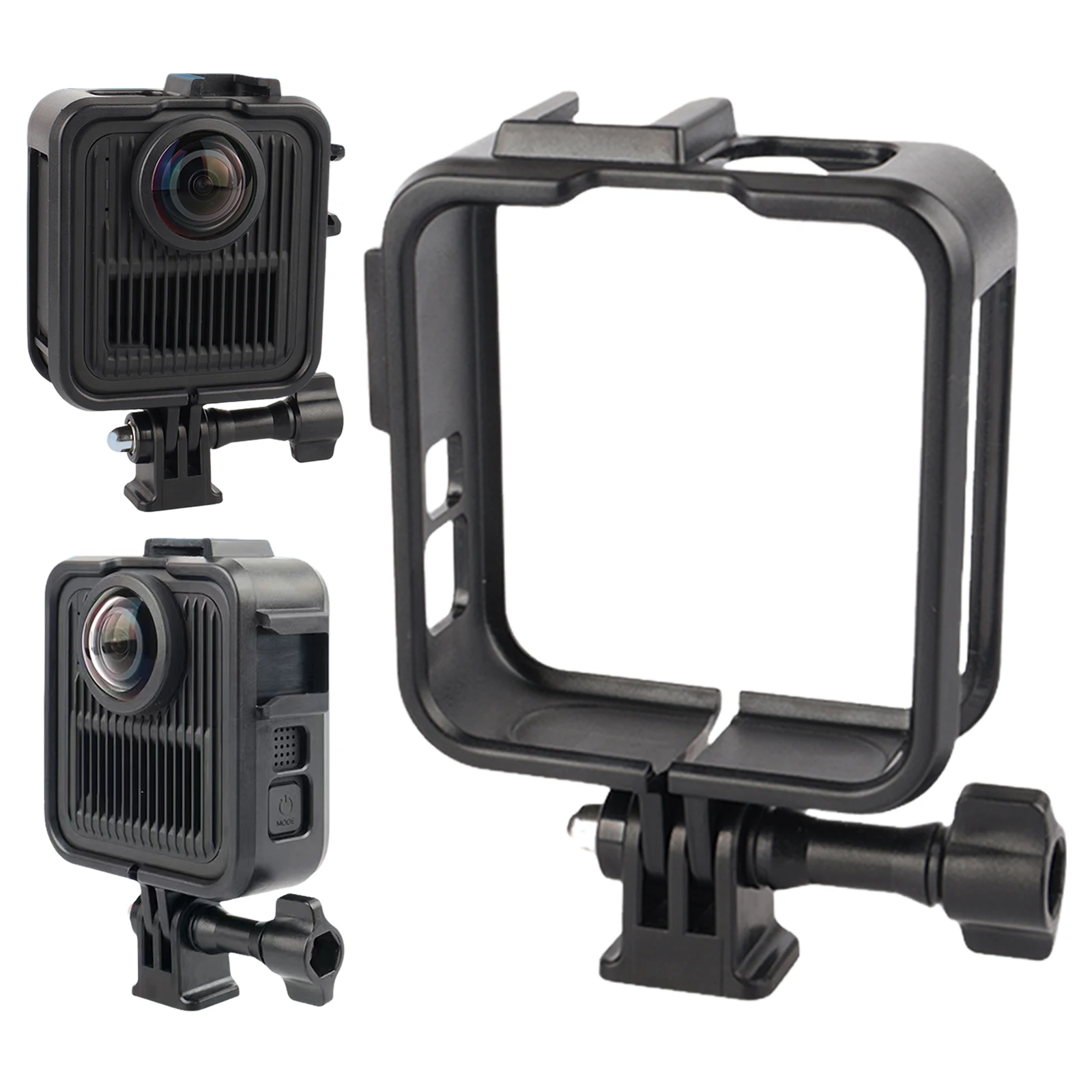 Cage de protection pour GoPro Max 2 avec support griffe froide Cage de protection pour GoPro Max 2 avec support griffe froide