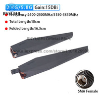 2Pcs Dual Band 2.4G 5G 5.8G Antenna 2.4Ghz For ASUS WIFI Router Amplifier GT-AC5300 RT-AC88U RT-AC68U RT-AC86U Jumper T-Lite