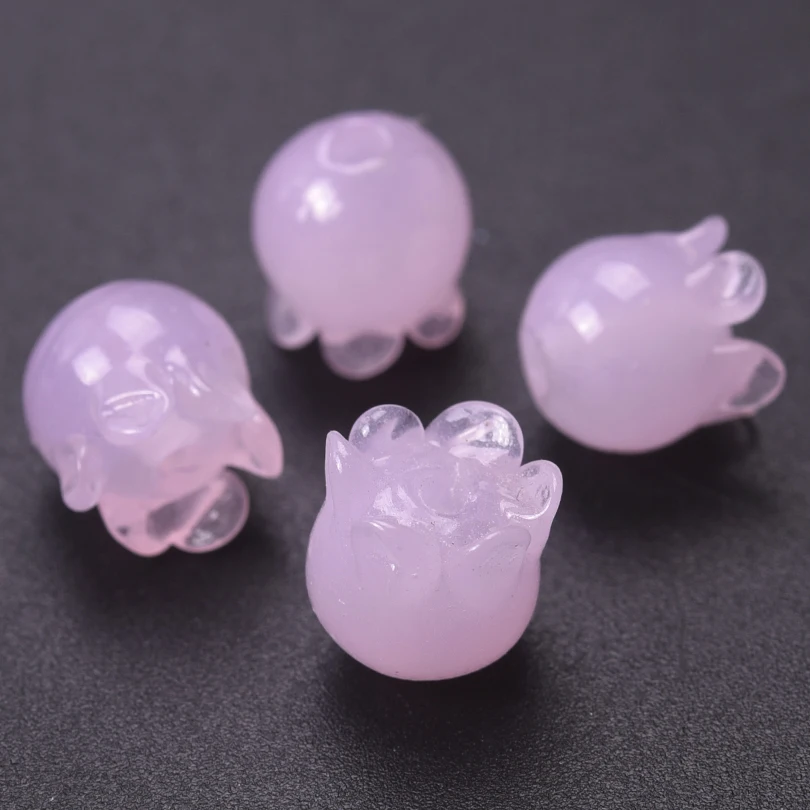 30 teile/los süße Blume Maiglöckchen Charm Anhänger für Schmuck herstellung liefert handgemachte Glas DIY Vintage Ohrringe Ergebnisse – Detail 26