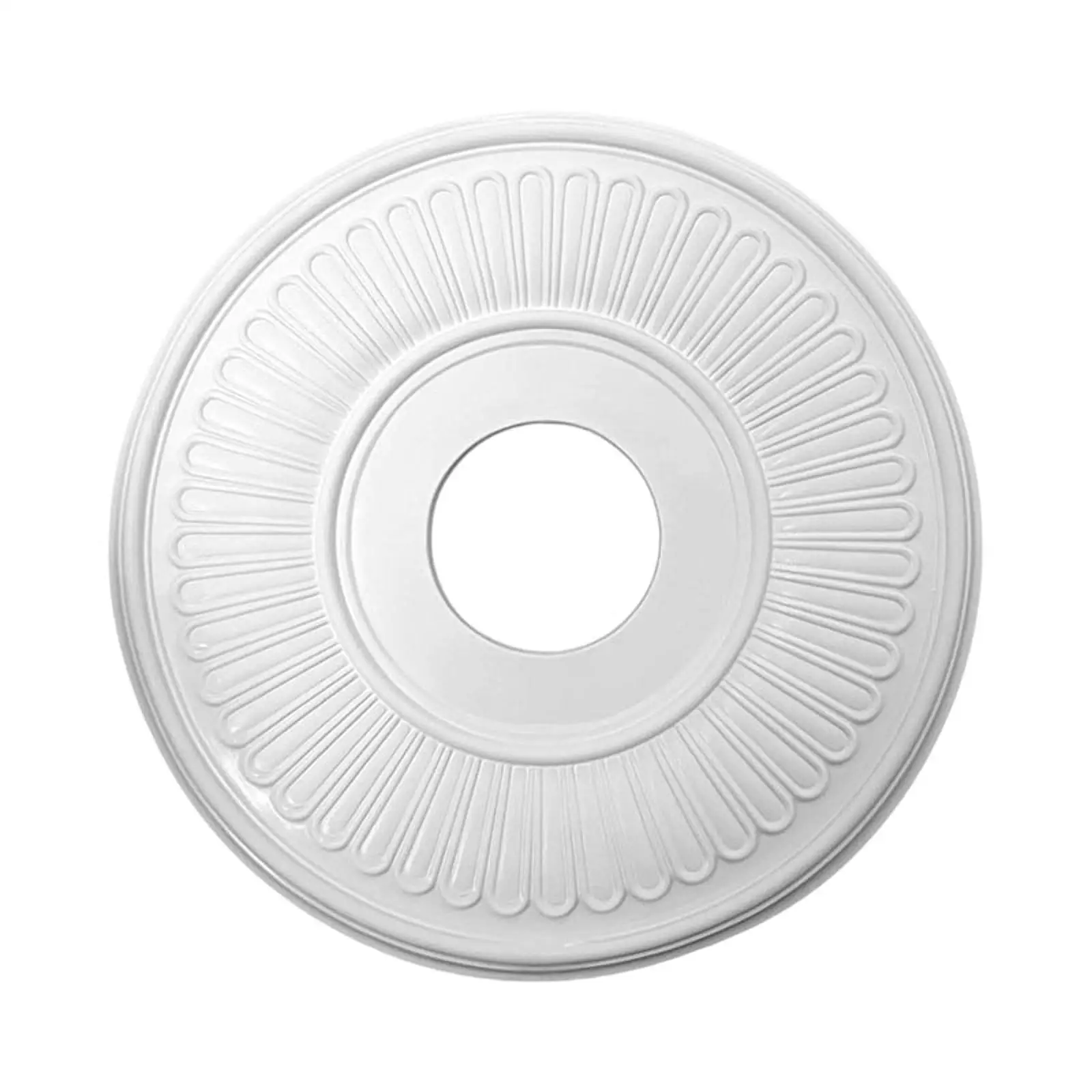 Sturdy PU White Ceiling Light Panel Chandelier Base Cover Medallion for Easy Home Installation