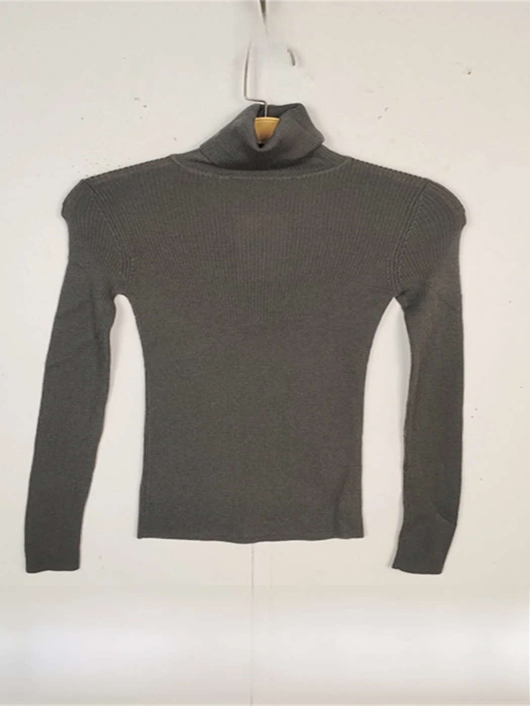 

Женская вязаная шерстяная кофта в японском ретро-стиле с длинными рукавами, высоким и двойным воротником, из тонкопряденой шерсти, винтажный дизайн