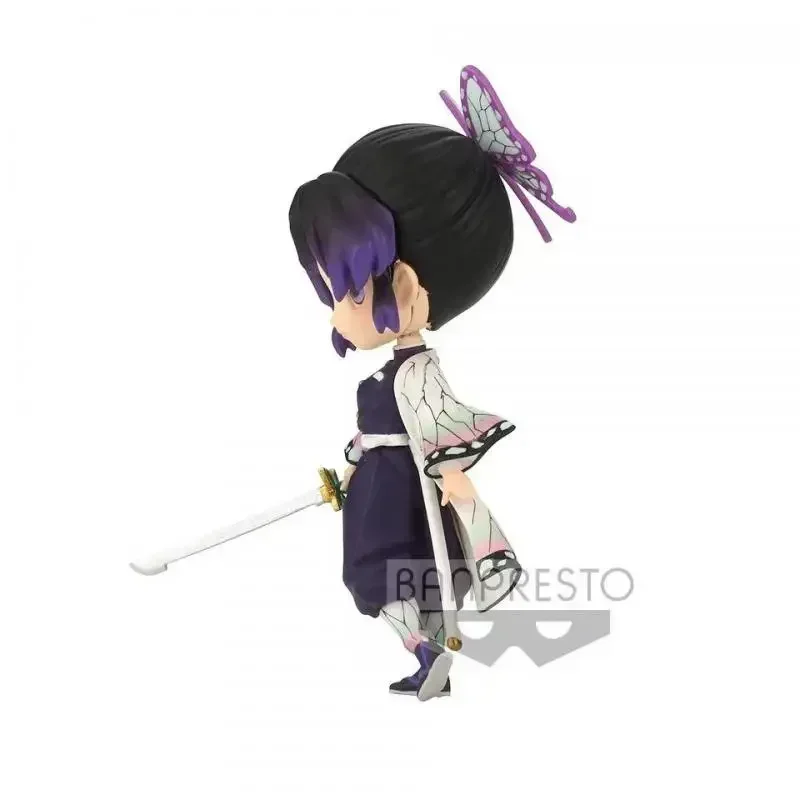 ในสต็อก Bandai BANPRESTO Q-posket Demon Slayer Kochou Shinobu อะนิเมะอุปกรณ์ต่อพ่วงรูปของเล่นเด็กคอลเลกชันของขวัญ