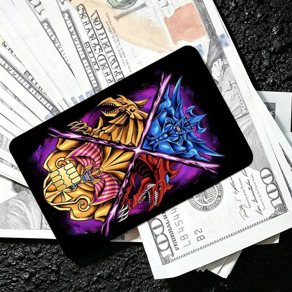 Anime Y-Yu Gi Oh Yugioh  Credit Card HD Stickers Premium matte film effectively prevents fingerprints and daily abrasion.