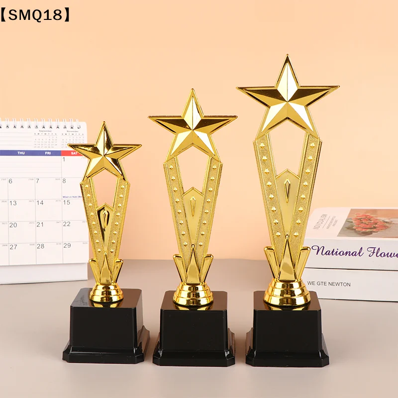 1Pcs Children Award Trophy Toys Plastic Star Trophies For Kids Competition Reward Prize Parties Favors Gifts【SMQ】