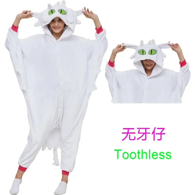 2025 New Kigurumi Anime How to Train Your Toothless Cosplay Costume Jumpsuit Pajamas Funny Dragon Halloween costu wat115