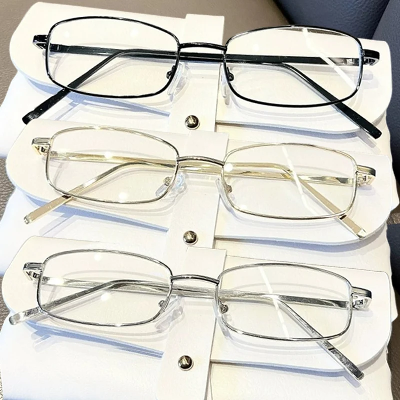 

Y2K Harajuku Small Square Frame Glasses for Women Retro Metal Eyeglasses Clear Reading Spectacle Blue Light Blocking Eyewear