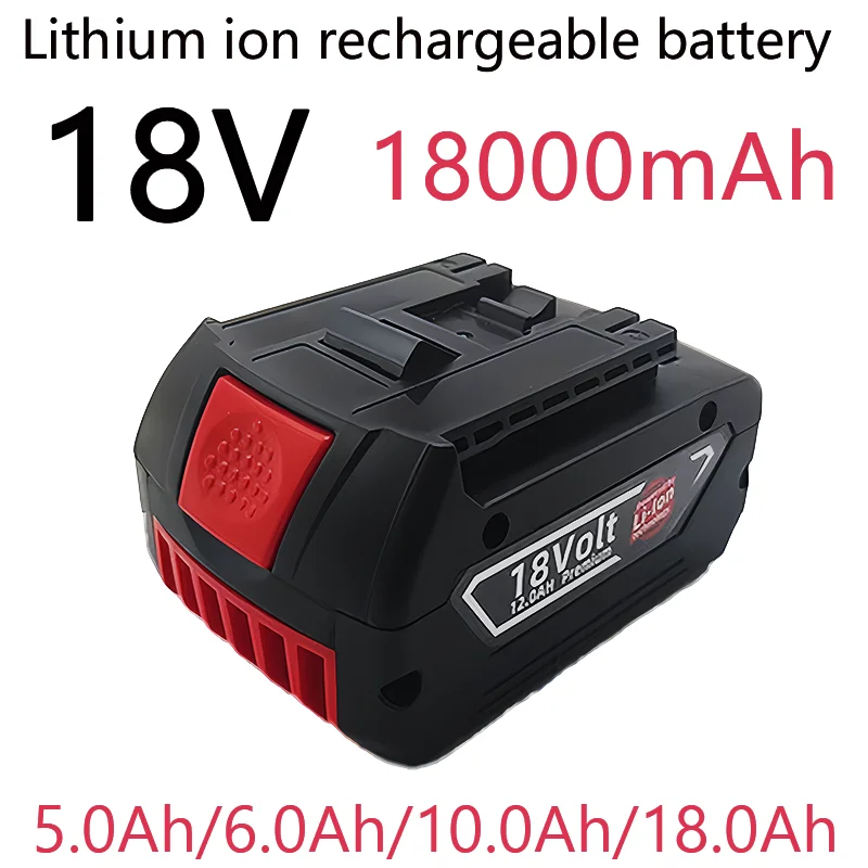 New 18V 18000mAh Lithium-ion Rechargeable Battery lpega Bat609  Bat614 Bat609g Bat618 Bat618g Bosch Drill+charger