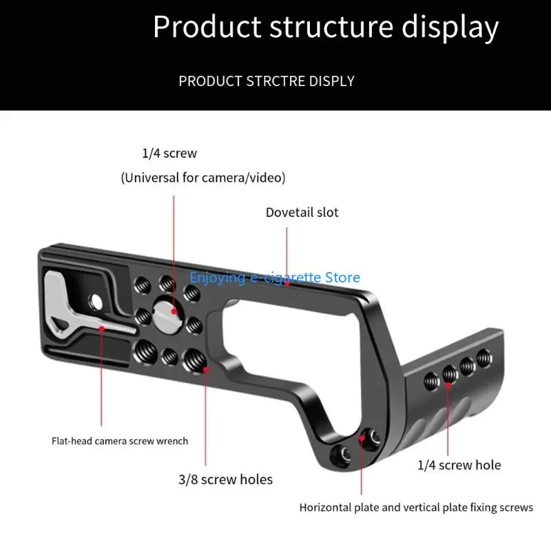 Aluminium-Kamera-L-Platte für X-T5, Schnellverschluss-L-förmige Halterung mit Anti-Rutsch-Pad, 1/4-Zoll-Halterung für – Detail 2
