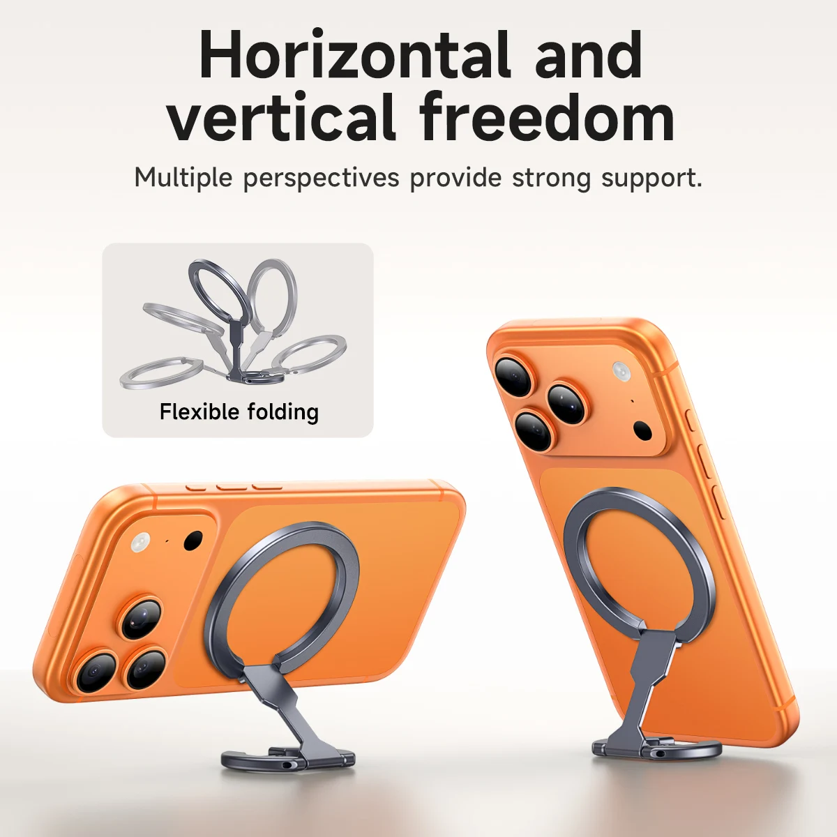 HOCO Magnetic Phone Ring Holder Removable Grip Kickstand N52 Compatible with iPhone MagSafe Samsung Xiaomi Mobile Phone Bracket view 6