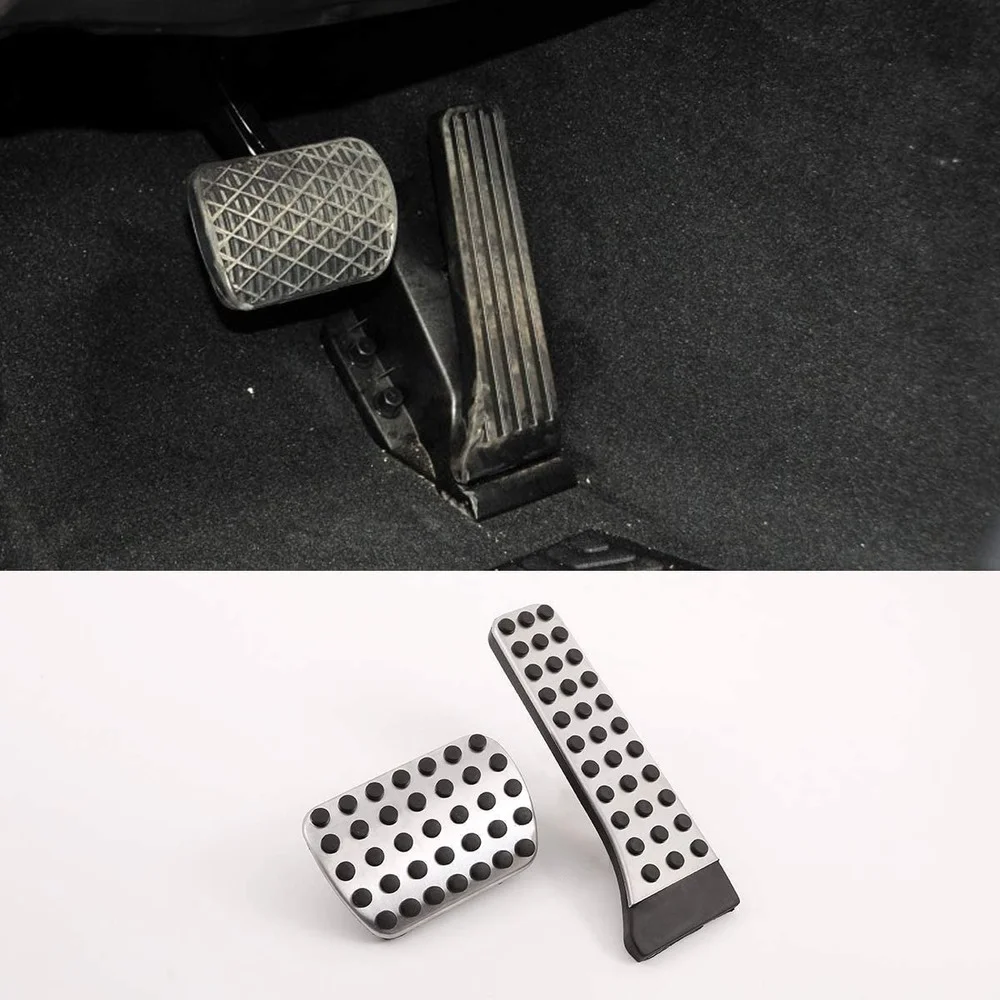 

For Mercedes Benz GLC E C-Class W205 X253 W213 2016-2019 No-Drilling At Stainless Steel Car Gas Fuel Brake Pedal